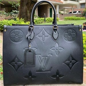 Louis Vuitton OnTheGo Tote Monogram Empreinte Giant GM Black
